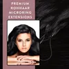 Mikroringové predĺženia Premium surové vlasy prírodná Náhľad obrázku produktu 2