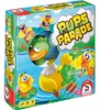 The image shows the packaging of a children's board game called 'Pups Parade'. The box features cartoon ducks playing in water, with a large green duck in the center. Anteprima dell’immagine prodotto