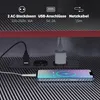 HOMCOM Gaming Tisch L Form Computertisch mit Steckdosen, Produktbild-Vorschau 5