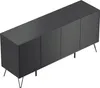 Kommode Maxim 155cm stehend 4 Türen Grafit : Grafit Produktbild-Vorschau 4