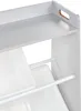 BELIANI Regál s 9 úložnými boxy šedý bílý MDF plastové boxy Náhled obrázku produktu 10