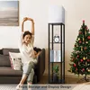 Modern Stehlampe Wohnzimmer Schlafzimmer, Schwarz Stehlampe Produktbild-Vorschau 2