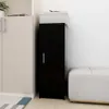 vidaXL Skriňa na topánky čierna 32x35x92 cm Materiál drevo Náhľad obrázku produktu 2