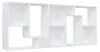 vidaXL Regál biely 67x24x161 cm odvodený výrobok z dreva Náhľad obrázku produktu 5