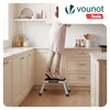 VOUNOT® Metall Tritthocker klappbar, 3-stufig Produktbild-Vorschau 2