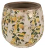 Vaso da fiori Clayre & Eef Ø 15x15 cm Beige Giallo Anteprima dell’immagine prodotto 1