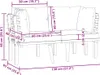 vidaXL 2-Sitzer-Gartensofa mit Kissen Massivholz Akazie Produktbild-Vorschau 7