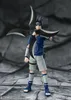A collectible action figure of Sasuke Uchiha from Naruto, holding a large shuriken. Podgląd zdjęcia produktu