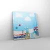 Bild auf Leinwand - Leinwandbild - Boot Anker Wolken Junge Produktbild-Vorschau 4