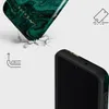 A phone case is shown falling and impacting the ground, demonstrating its durability. Another view shows the edge of the phone case with the screen. Produktbild-Vorschau