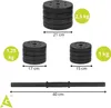 Nakládací činkový set 20 kg ACTIGET ACT0043 Náhled obrázku produktu 17