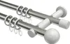 Interdeco Gardinenstange / Vorhangstange Edelstahl-Optik / Produktbild-Vorschau 1