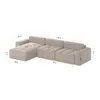 FEDVE Ecksofa RIFU SO aus Bouclé-Stoff mit Schlaffunktion, Produktbild-Vorschau 6