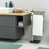 eluno Porte-serviettes sur pied indépendant, 2 barres, Voir les images du produit 6