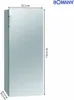 A diagram of a refrigerator with dimensions indicated by measurement lines and text. Produktbild-Vorschau