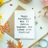 Mr. & Mrs. Panda Grußkarte Spruch 33. Geburtstag - Weiß - Produktbild-Vorschau 3