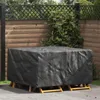 vidaXL Copridivano nero a tinta unita 150 x 150 x 75 cm Anteprima dell’immagine prodotto 3