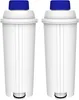 Two white water filter cartridges with blue caps are shown side-by-side against a white background. Anteprima dell’immagine prodotto