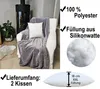 JACK 2er Set Innenkissen XXL Kissenfüllung 30x30 30x50 Produktbild-Vorschau 6