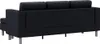 vidaXL L-förmiges Sofa 3-Sitzer Kunstleder Schwarz Produktbild-Vorschau 5