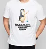Mr. & Mrs. Panda S T-Shirt Pinguin Angler - Weiß - Produktbild-Vorschau 4