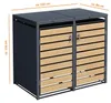 Mülltonnenbox Müllbox Mülltonnenverkleidung 2 Türen Box Produktbild-Vorschau 2