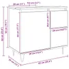 vidaXL Armoire sous lavabo Artisan-Chêne 65x33x60 cm Bois Voir les images du produit 8