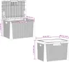 Skrzynia ogrodowa z poduszką na siedzisku, antracyt, 125 L, Podgląd zdjęcia produktu 9