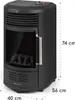 Andora Deluxe Gasheizofen Gasheizer Feuerschein bis 3,4kW Produktbild-Vorschau 9