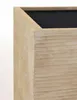 VIVANNO Pflanzkübel Fiberglas BLOCK Würfel, Streifenbeige Produktbild-Vorschau 6