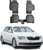 2009-2015 Škoda Superb podlahové rohože TPE černé 4 ks Náhled obrázku produktu 2