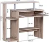 WOHNLING Computertisch Sonoma 94x90,5x48,5 cm Laptop Tisch Produktbild-Vorschau 13
