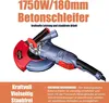 FANZWORK 1750W Betonschleifer Set, inkl. 180 mm Produktbild-Vorschau 2