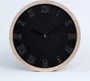 Holzuhr 25fi cm wanduhr - schwarze Spitzen - Tafel Produktbild-Vorschau 1