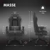 Diagrams showing the dimensions of a gaming chair. Produktbild-Vorschau