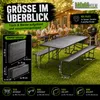 Bierzeltgarnitur 180x75 cm klappbar graue Holzoptik Produktbild-Vorschau 7