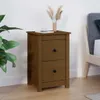 vidaXL Nachttisch Honigbraun 40x35x61,5 cm Massivholz Produktbild-Vorschau 11
