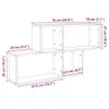 Wandregal Artisan-Eiche 100x18x53 cm Holzwerkstoff Produktbild-Vorschau 10