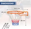 COSTWAY Ø45cm Basketballkorb Indoor, Mini Basketball Korb Produktbild-Vorschau 3