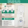 Toilettendeckel D Form WC-Sitze, Kurzer Toilettensitz mit Produktbild-Vorschau 4