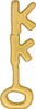 SpongeBob Schwammkopf Replik Krosse Krabbe Key 24k Gold Produktbild-Vorschau 6
