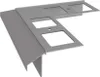 Renoplast Aluminium Traufprofil K100R Keramikboden, Produktbild-Vorschau 1