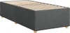 Boxspringbett mit Matratze Dunkelgrau 80x200 cm Stoff Produktbild-Vorschau 9