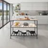 Étagère de cuisine Akeley - Bois clair industriel, Chêne Voir les images du produit 8