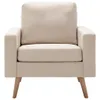 vidaXL 2-tlg. Sofagarnitur Stoff Creme Produktbild-Vorschau 5