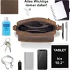 ROYALZ "Florida" Schultertasche Herren Klein Leder Vintage Produktbild-Vorschau 4