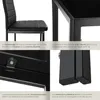 Ensemble table et 4 chaises BERLIN en acier - noir Voir les images du produit 4