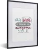 MuchoWow® MuchoWow® Gerahmtes Poster Dieser Wein macht mich Produktbild-Vorschau 1
