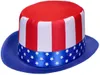 Amerika Top Hat Patriots Accessory Carnival Red Blue Stars Náhled obrázku produktu 8