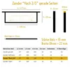 120x Zander Rähmchen FLACH 2/3 mit Geraden Seiten 477 x 159 Produktbild-Vorschau 2